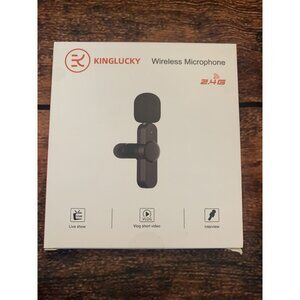 Kinglucky Wireless Microphone 2.4G For Interviews Vlogs & Live Shows With Noise